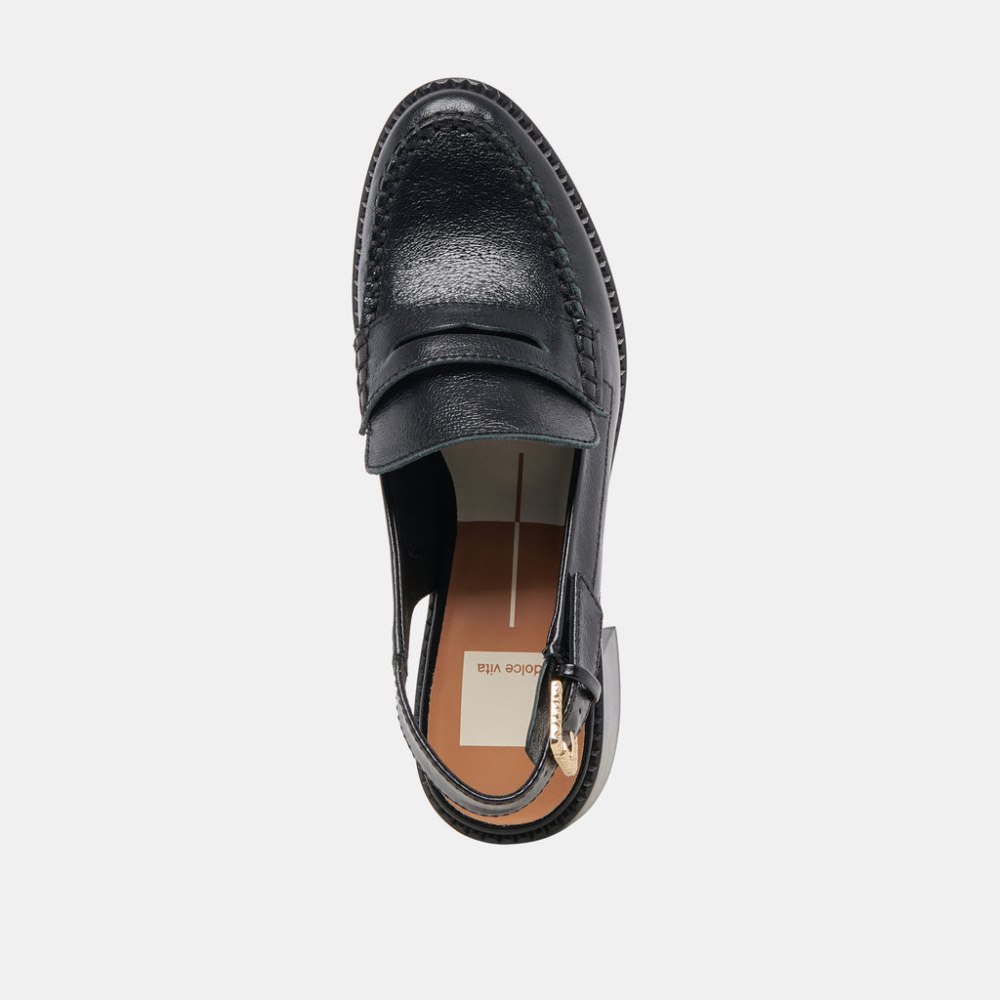 Dolce Vita Hardi Heels Midnight Crinkle Patent