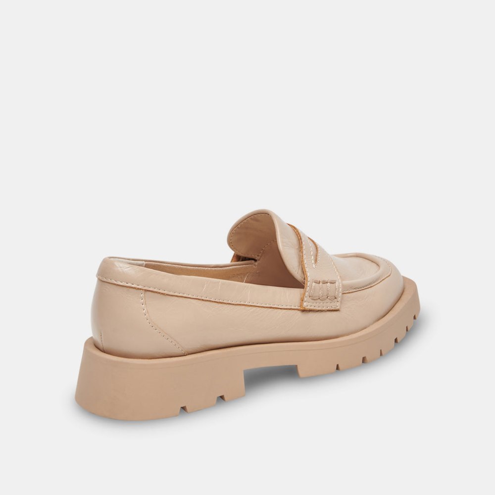 Dolce Vita Elias Flats Sesame Crinkle Patent
