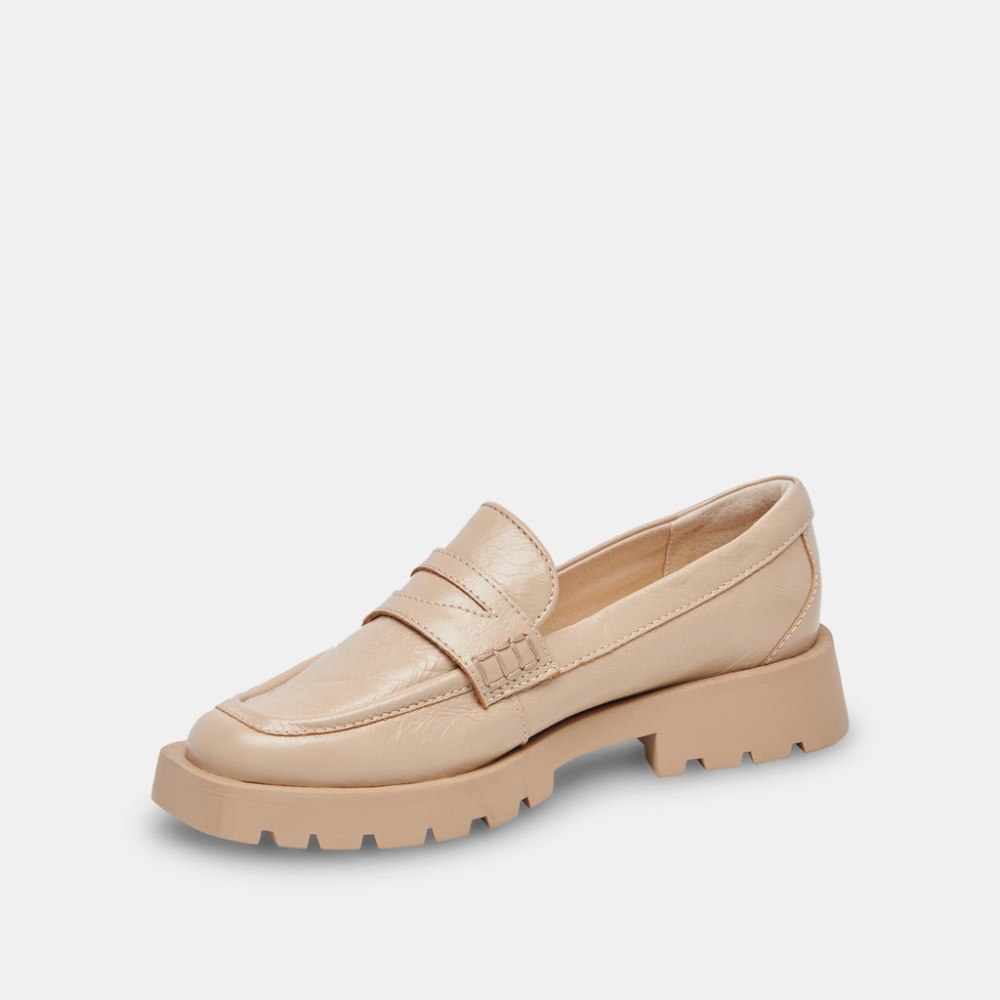Dolce Vita Elias Flats Sesame Crinkle Patent
