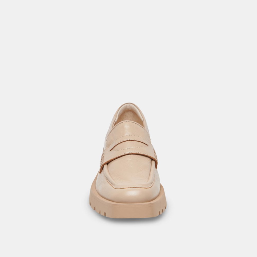 Dolce Vita Elias Flats Sesame Crinkle Patent