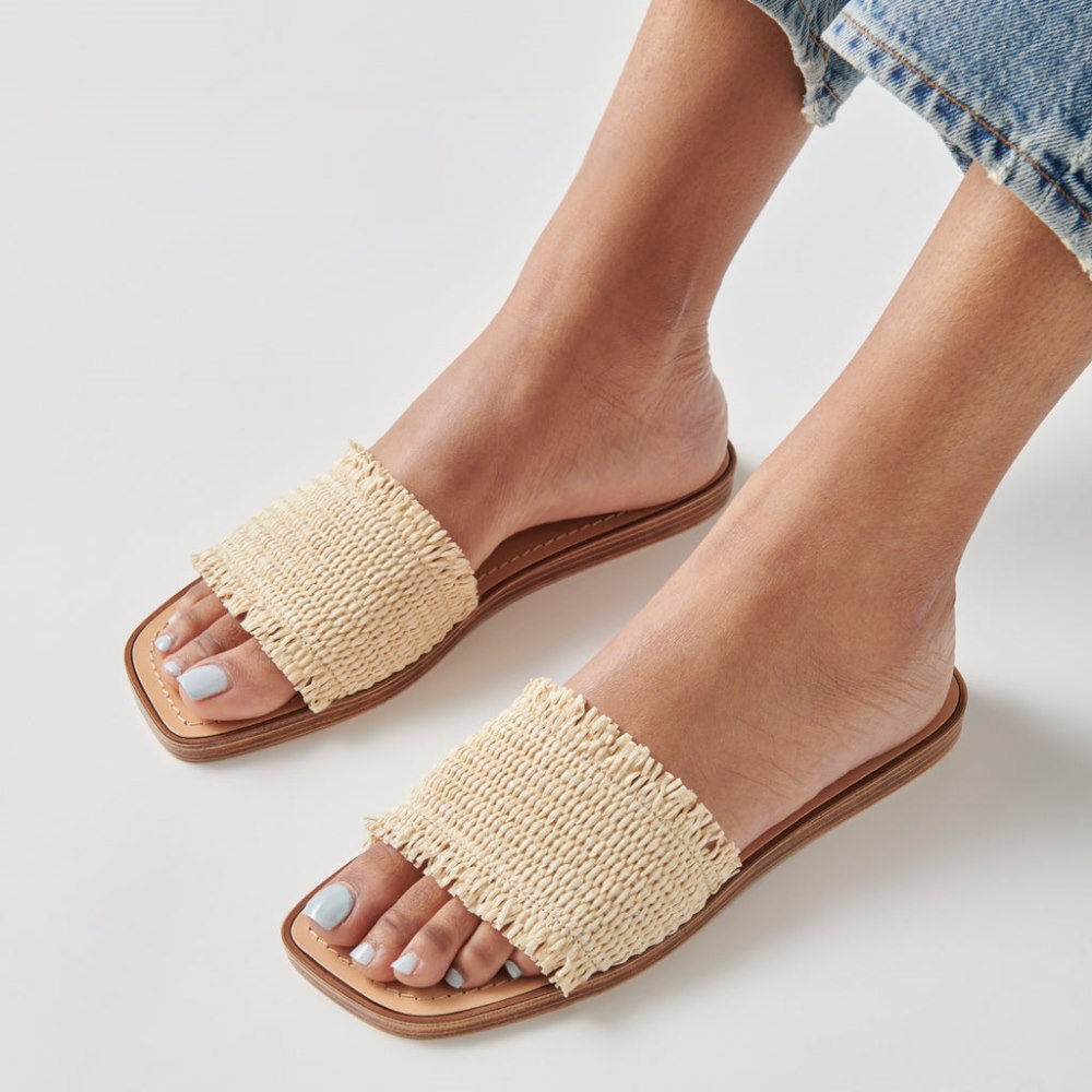 Dolce Vita Canary Sandals Lt Natural Raffia