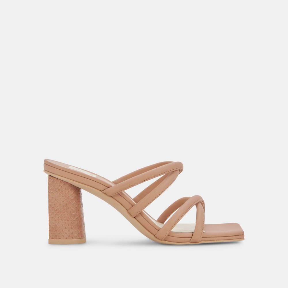 Dolce Vita Patsi Wide Heels Cafe Leather