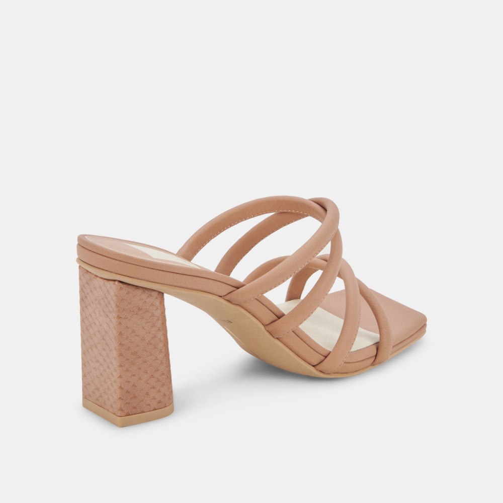 Dolce Vita Patsi Wide Heels Cafe Leather