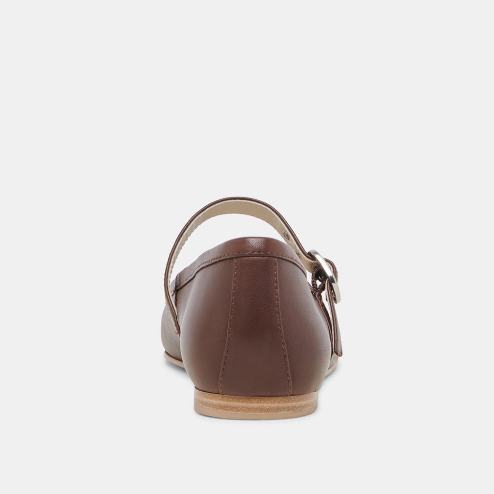Dolce Vita Rodni Ballet Flats Dk Brown Leather
