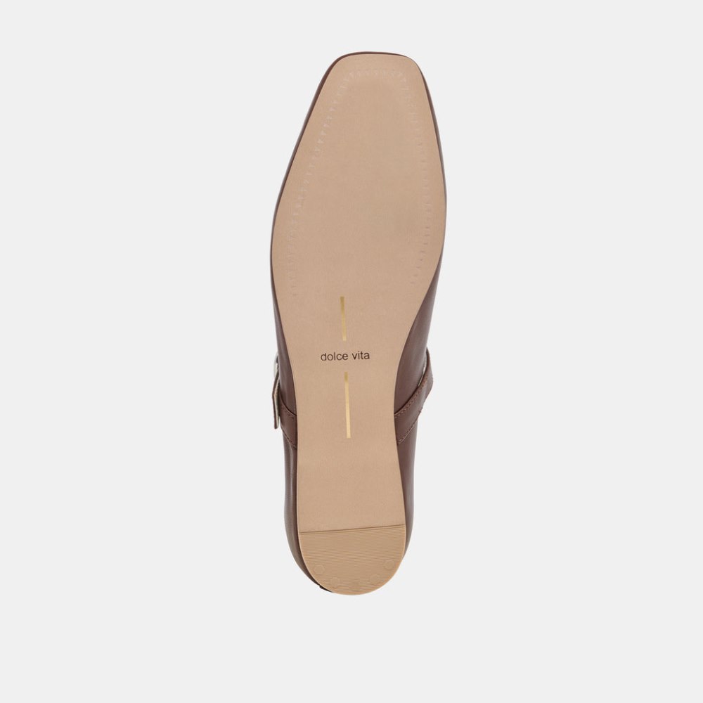Dolce Vita Rodni Ballet Flats Dk Brown Leather