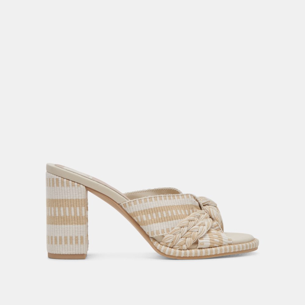Dolce Vita Brilah Heels Natural Multi Woven