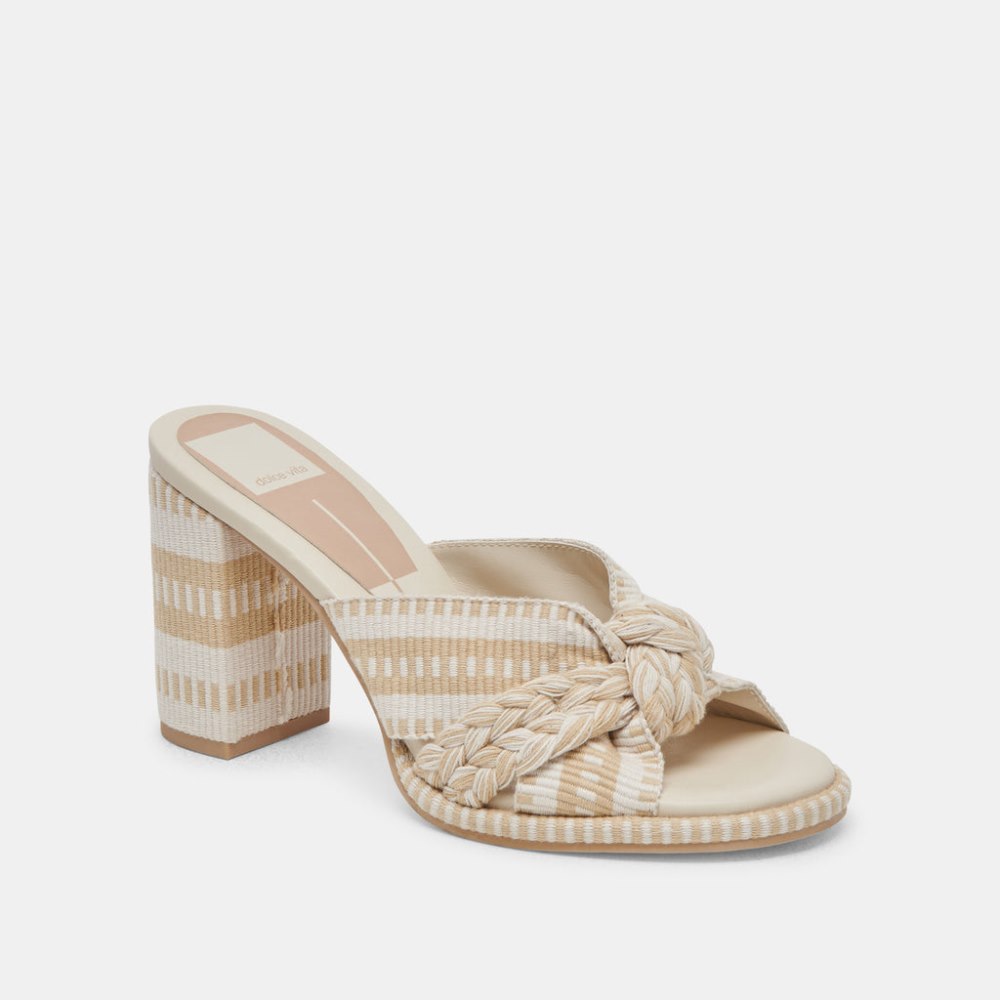 Dolce Vita Brilah Heels Natural Multi Woven