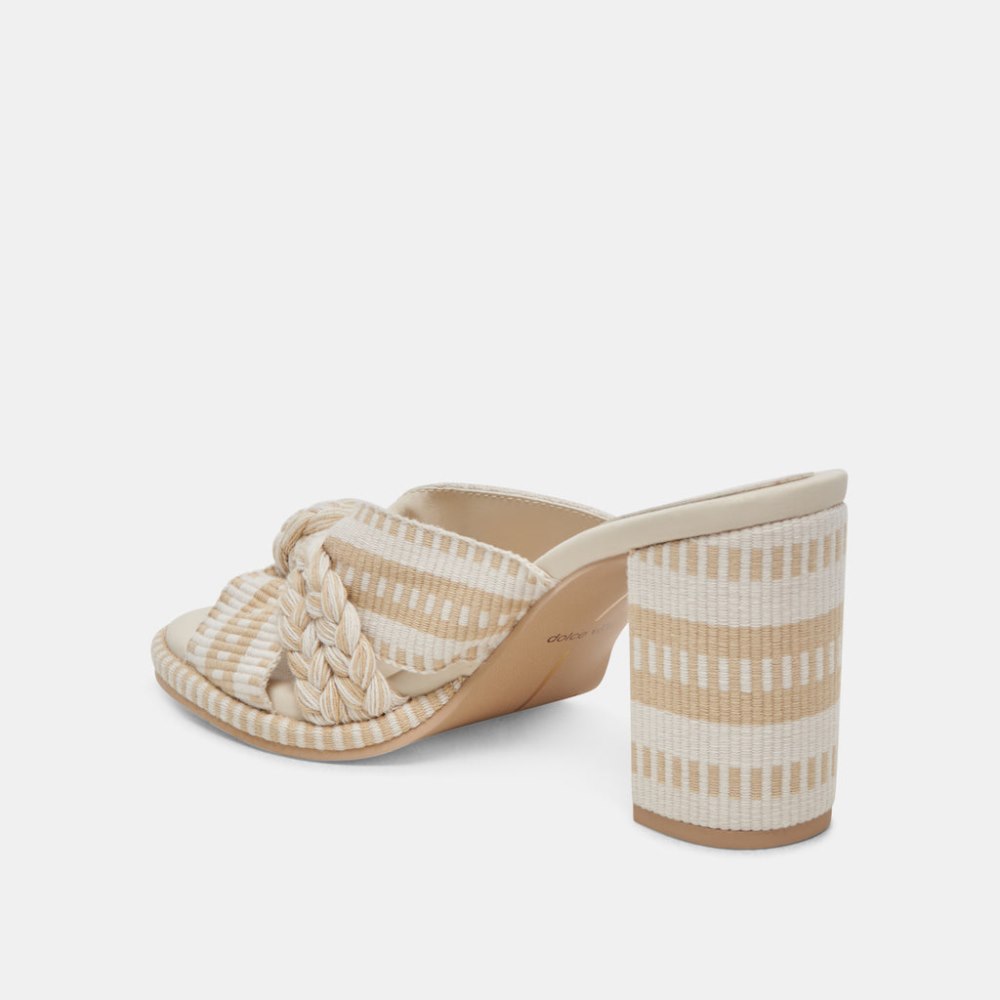 Dolce Vita Brilah Heels Natural Multi Woven