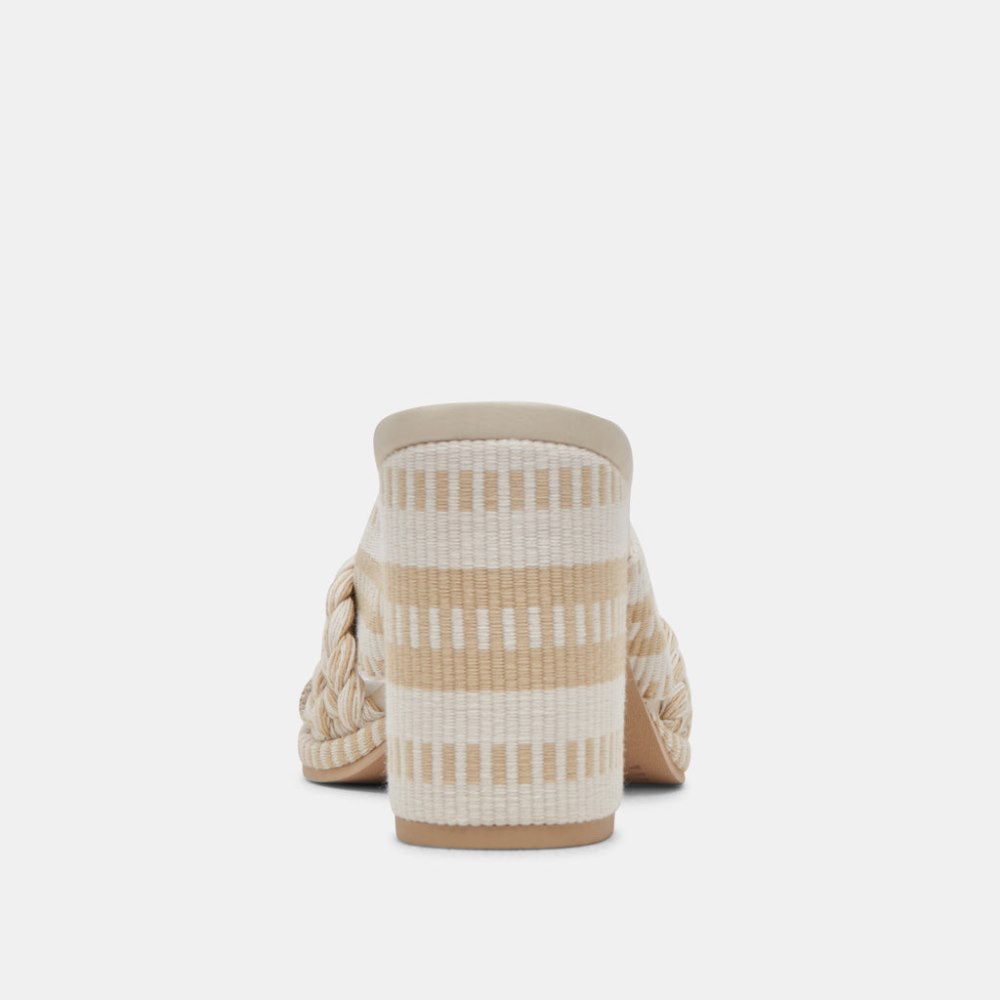 Dolce Vita Brilah Heels Natural Multi Woven