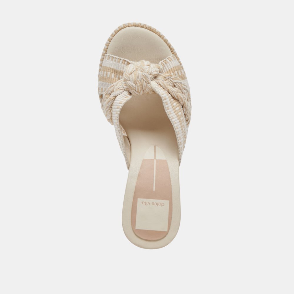 Dolce Vita Brilah Heels Natural Multi Woven