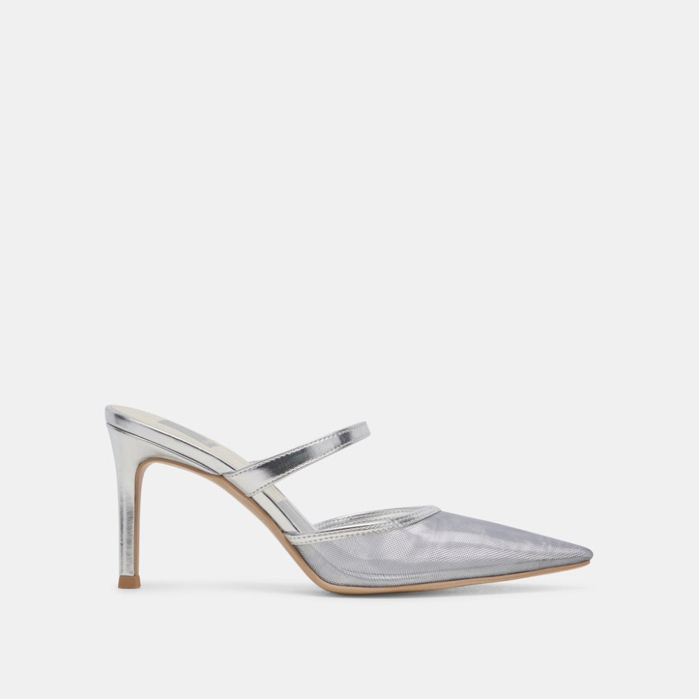 Dolce Vita Katik Heels Silver Mesh