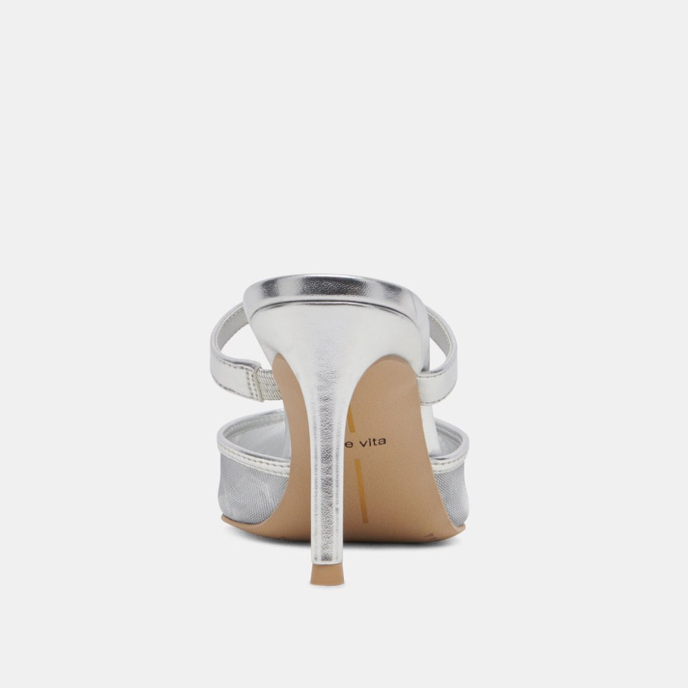 Dolce Vita Katik Heels Silver Mesh