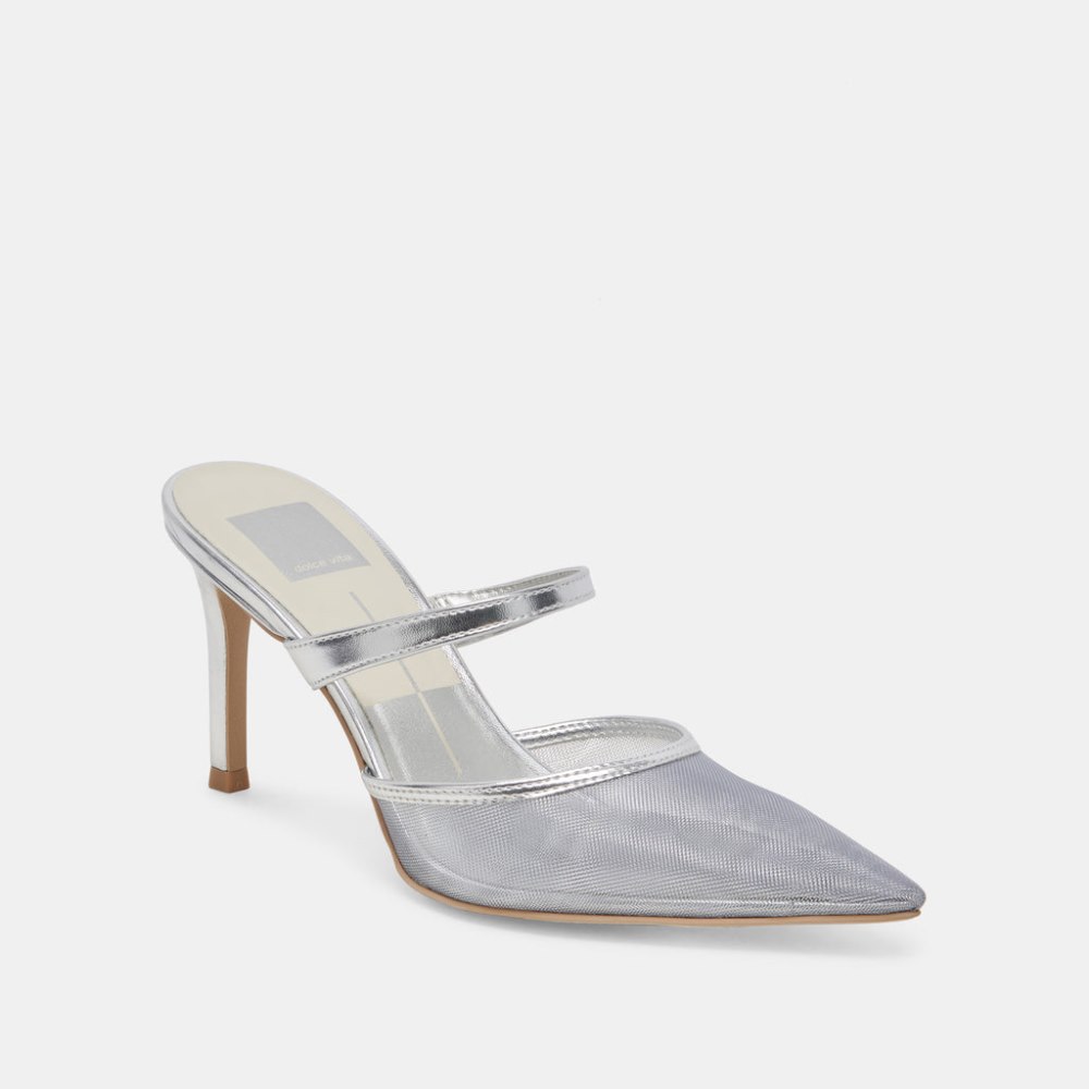 Dolce Vita Katik Heels Silver Mesh