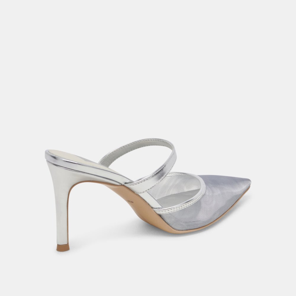 Dolce Vita Katik Heels Silver Mesh