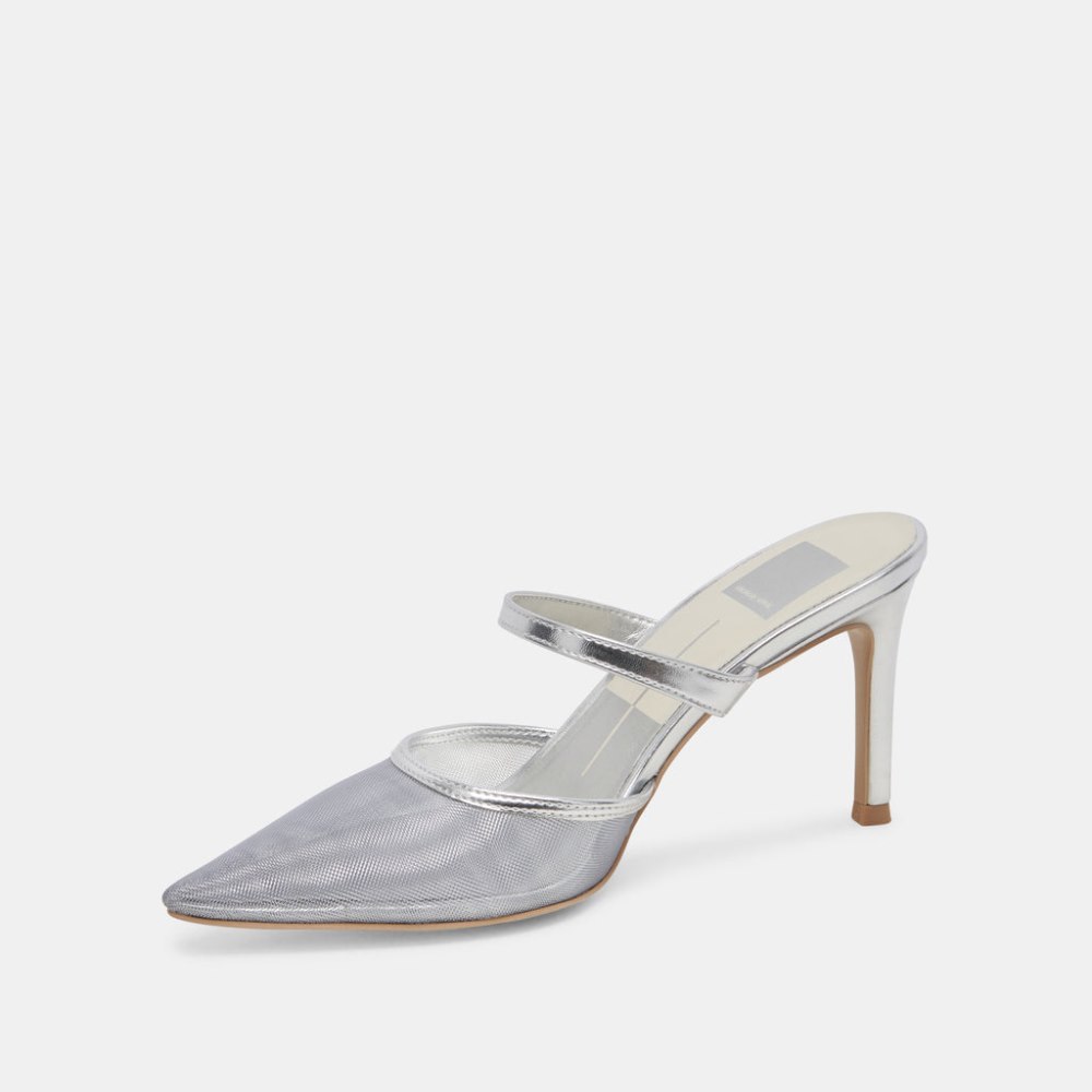 Dolce Vita Katik Heels Silver Mesh