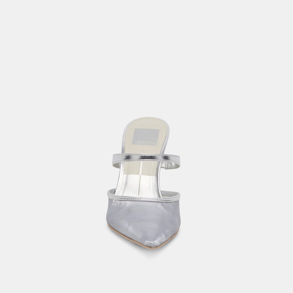 Dolce Vita Katik Heels Silver Mesh