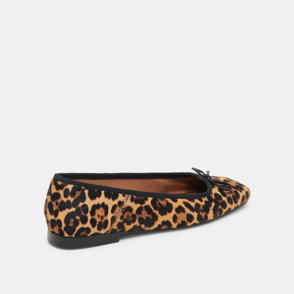 Dolce Vita Anisa Ballet Flats Dk Leopard Calf Hair