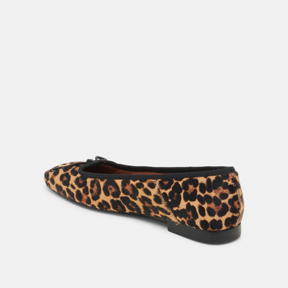 Dolce Vita Anisa Ballet Flats Dk Leopard Calf Hair