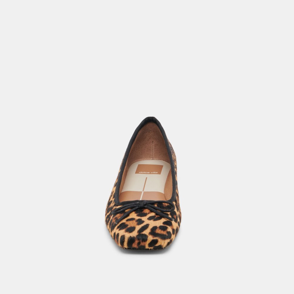 Dolce Vita Anisa Ballet Flats Dk Leopard Calf Hair