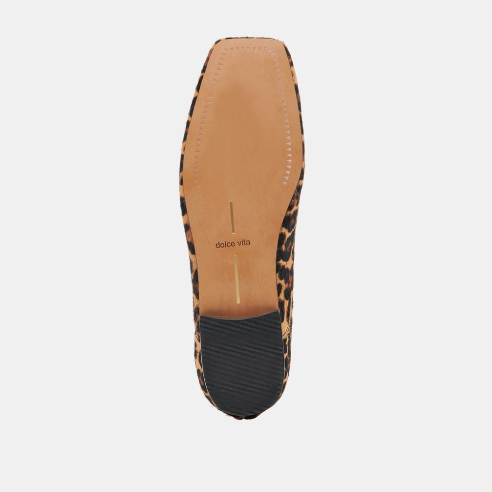 Dolce Vita Anisa Ballet Flats Dk Leopard Calf Hair