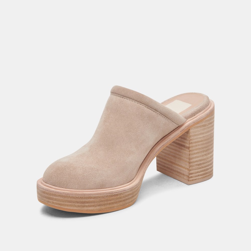 Dolce Vita Castel Heels Taupe Suede