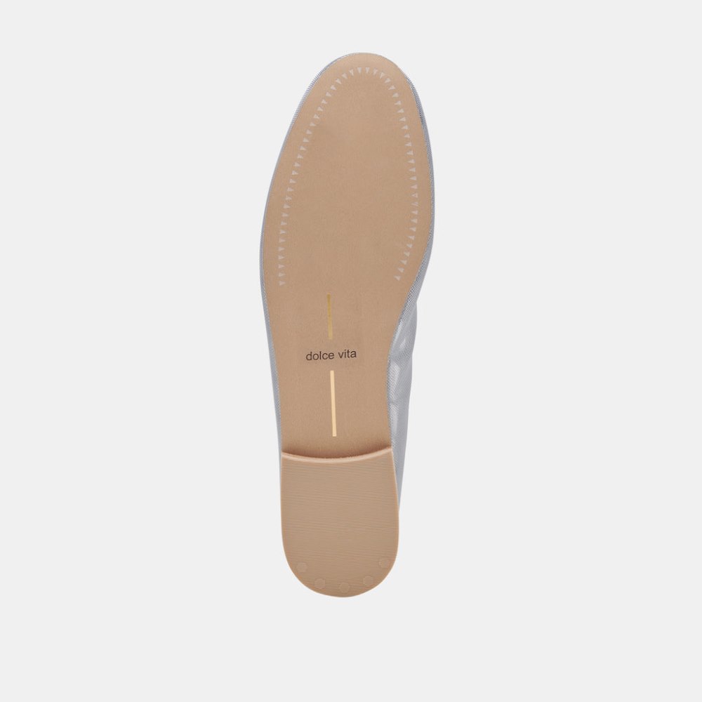 Dolce Vita Cadel Ballet Flats Silver Mesh