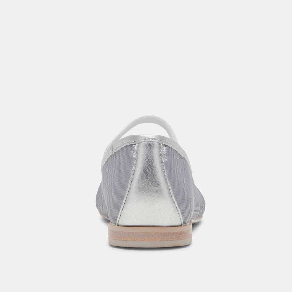 Dolce Vita Cadel Ballet Flats Silver Mesh