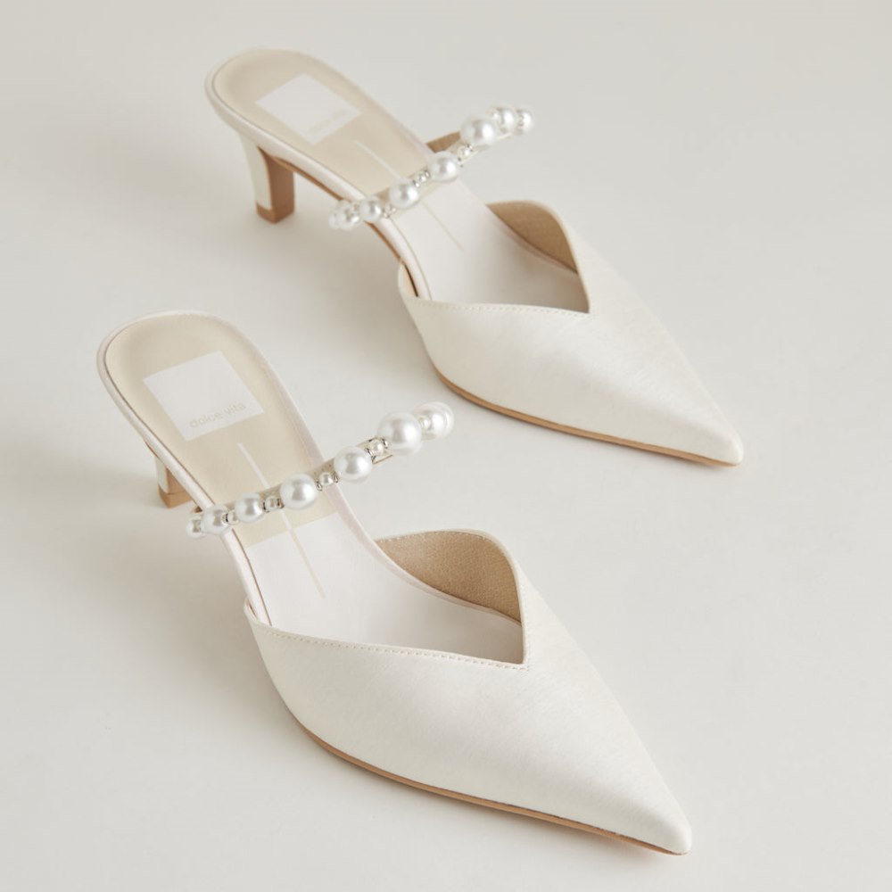 Dolce Vita Kanika Pearl Mid Heels Vanilla Pearls