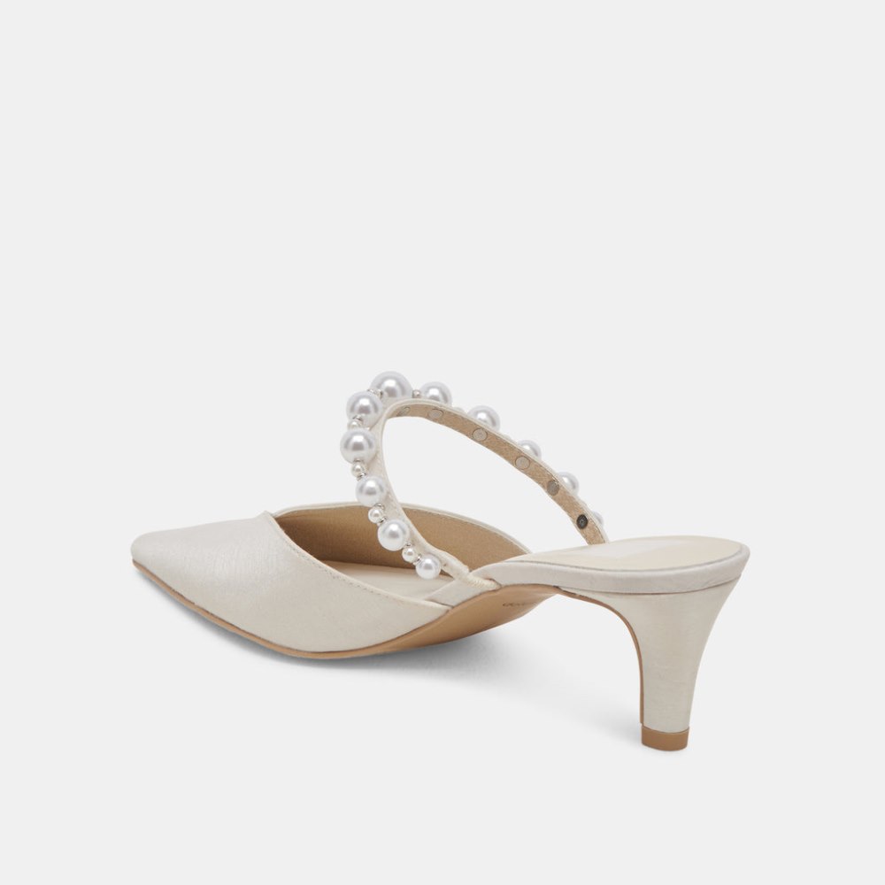 Dolce Vita Kanika Pearl Mid Heels Vanilla Pearls