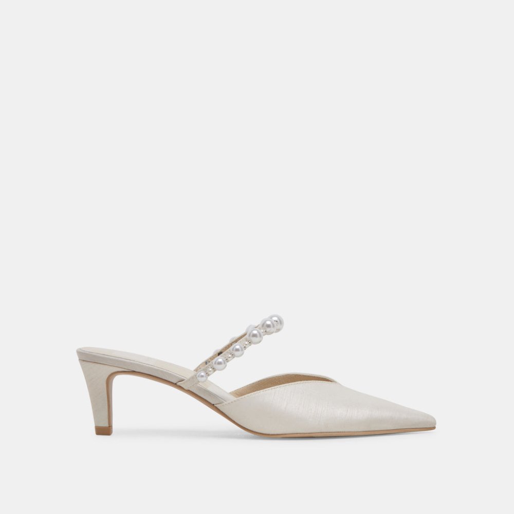 Dolce Vita Kanika Pearl Mid Heels Vanilla Pearls