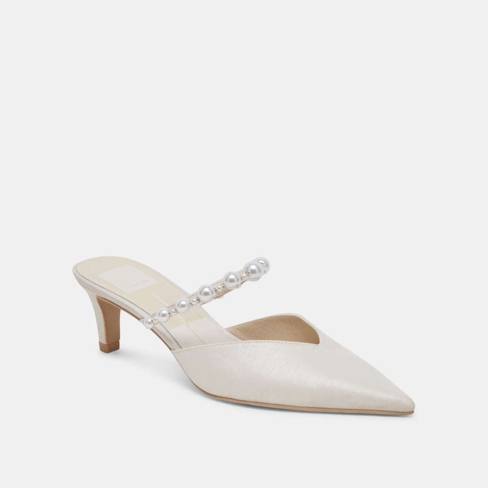 Dolce Vita Kanika Pearl Mid Heels Vanilla Pearls
