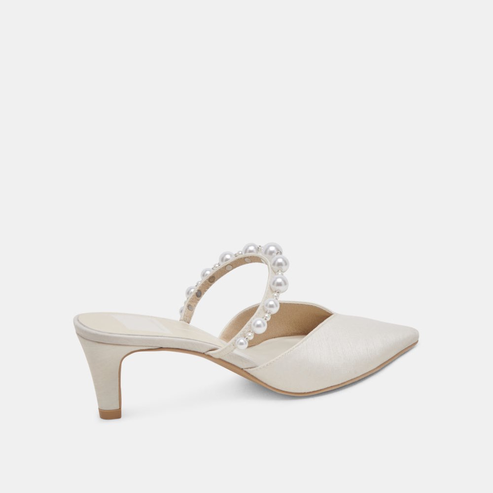 Dolce Vita Kanika Pearl Mid Heels Vanilla Pearls
