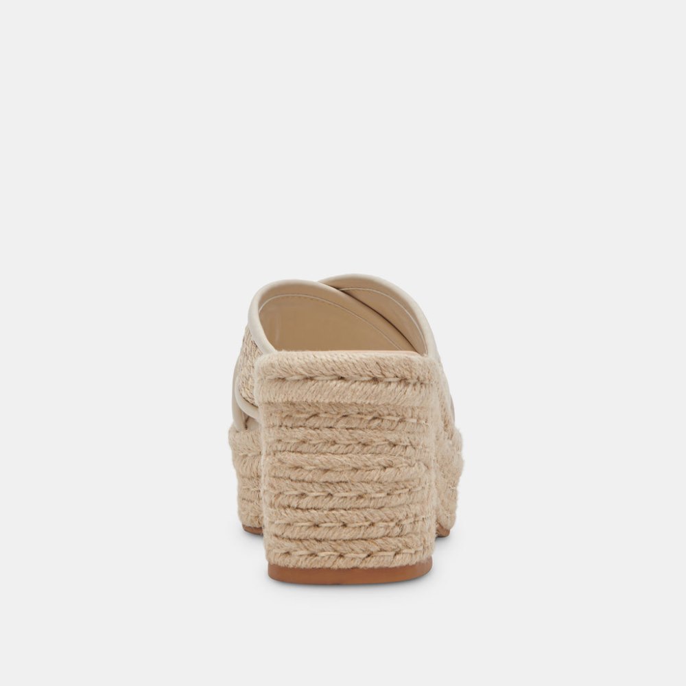 Dolce Vita Eldora Heels Natural White Raffia