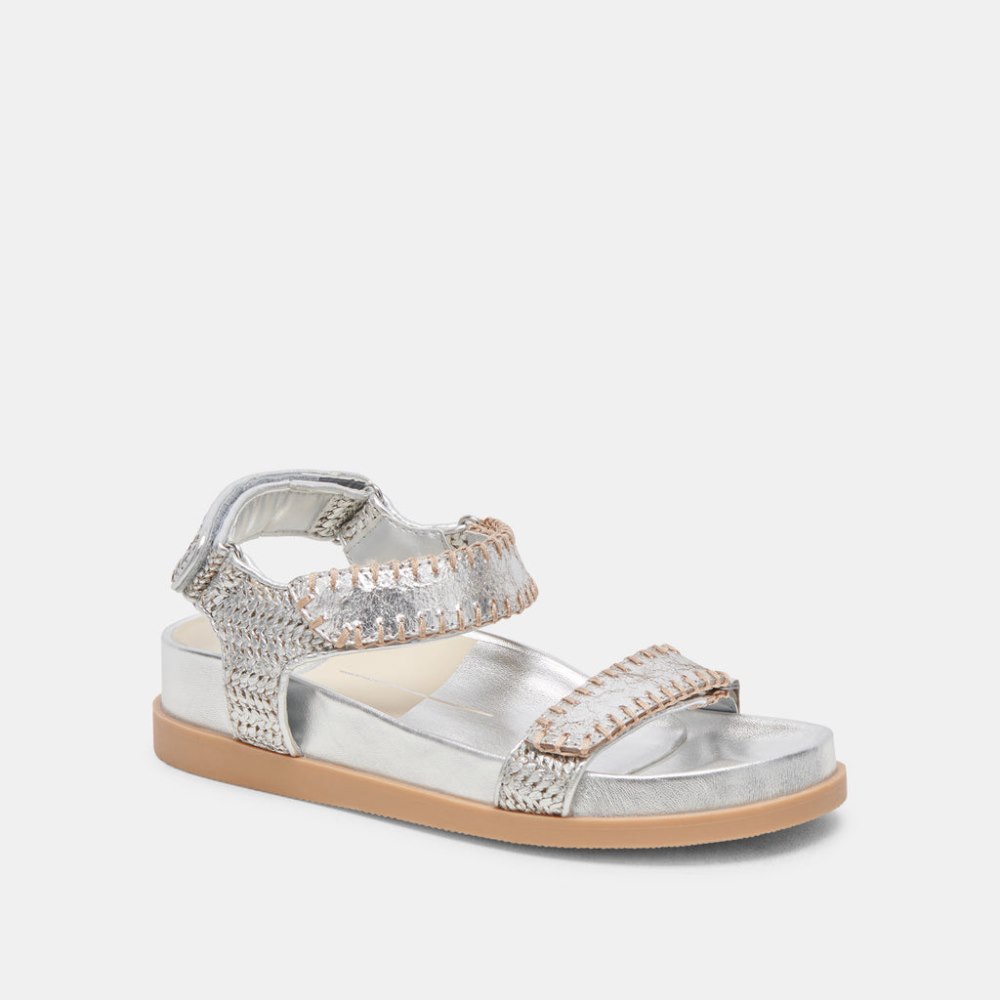 Dolce Vita Senora Sandals Silver Knit