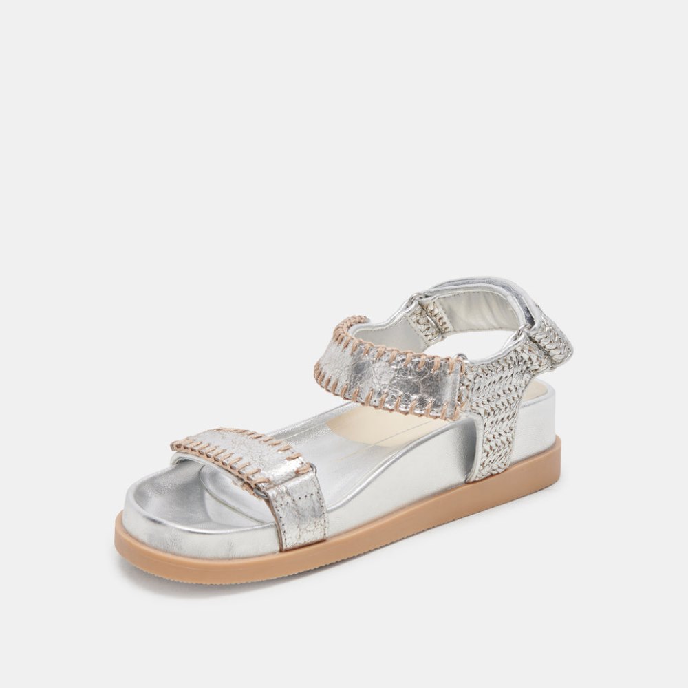 Dolce Vita Senora Sandals Silver Knit
