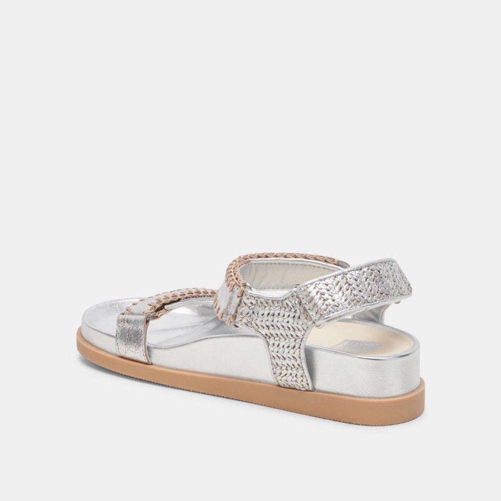 Dolce Vita Senora Sandals Silver Knit