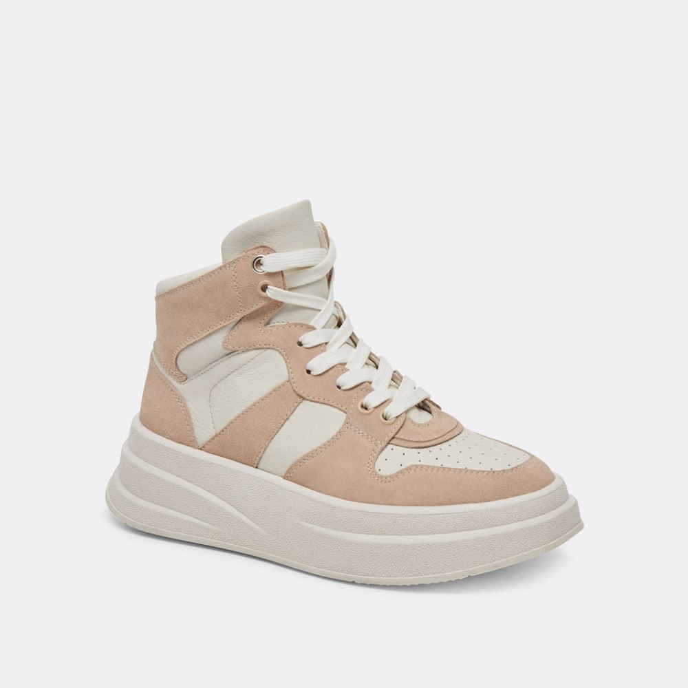 Dolce Vita Brax Sneakers White Dune Leather