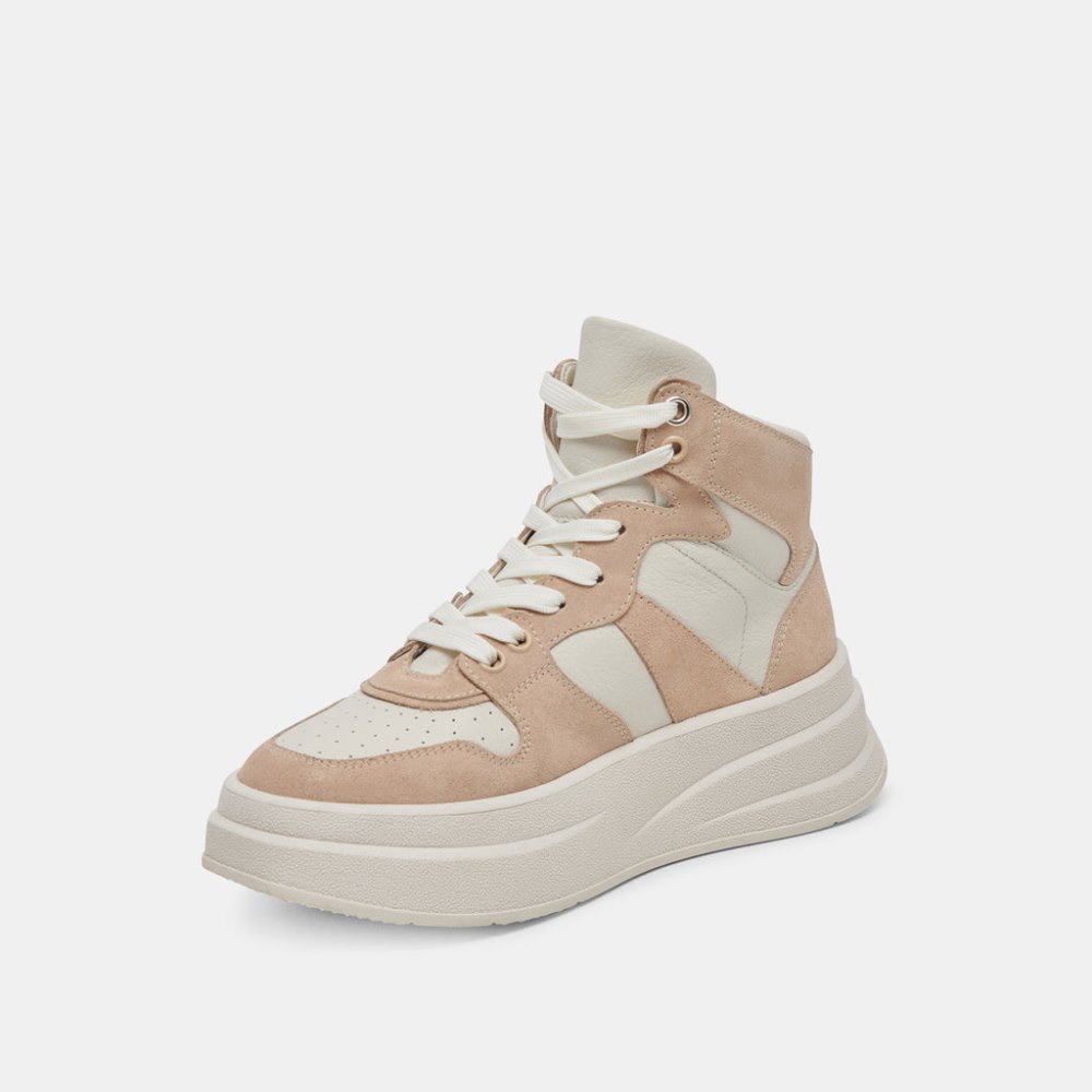 Dolce Vita Brax Sneakers White Dune Leather