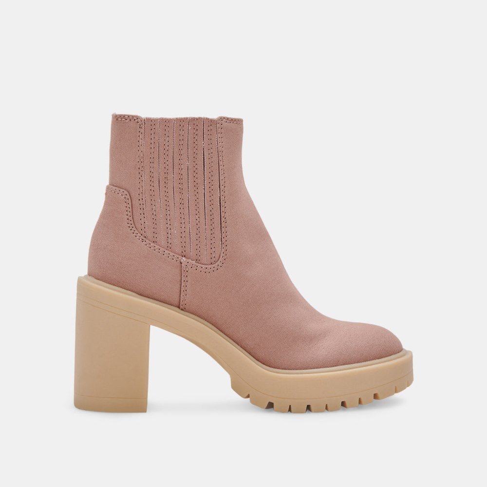 Dolce Vita Caster Booties Cafe Canvas