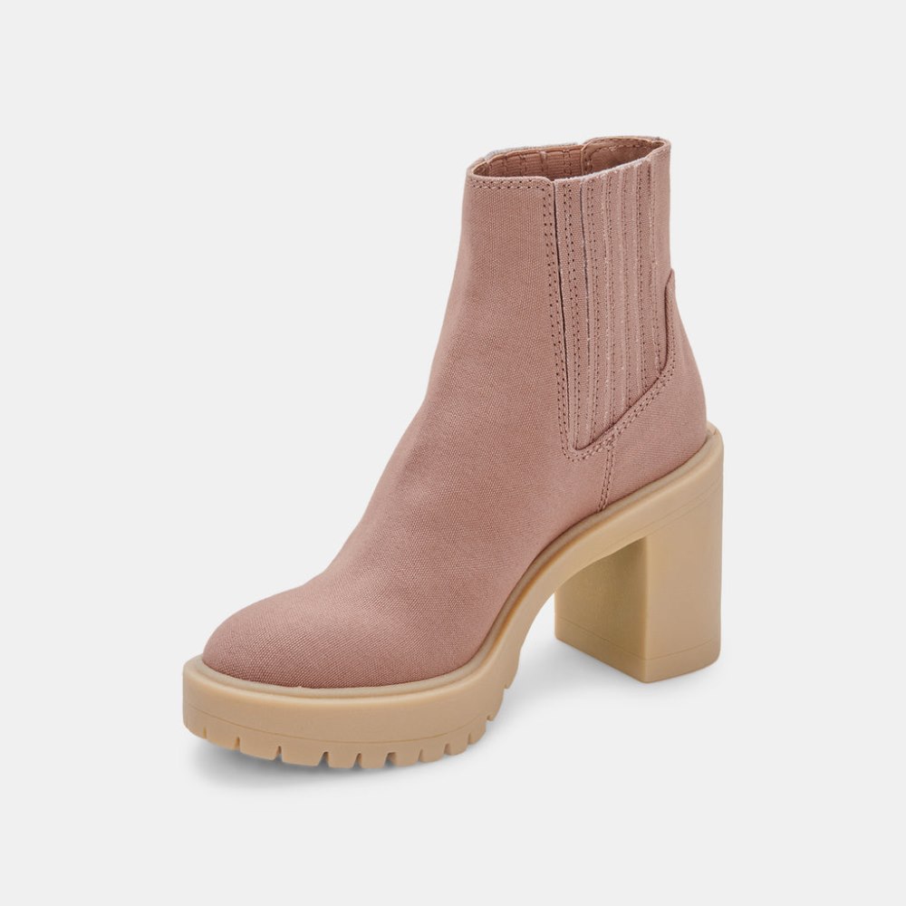 Dolce Vita Caster Booties Cafe Canvas