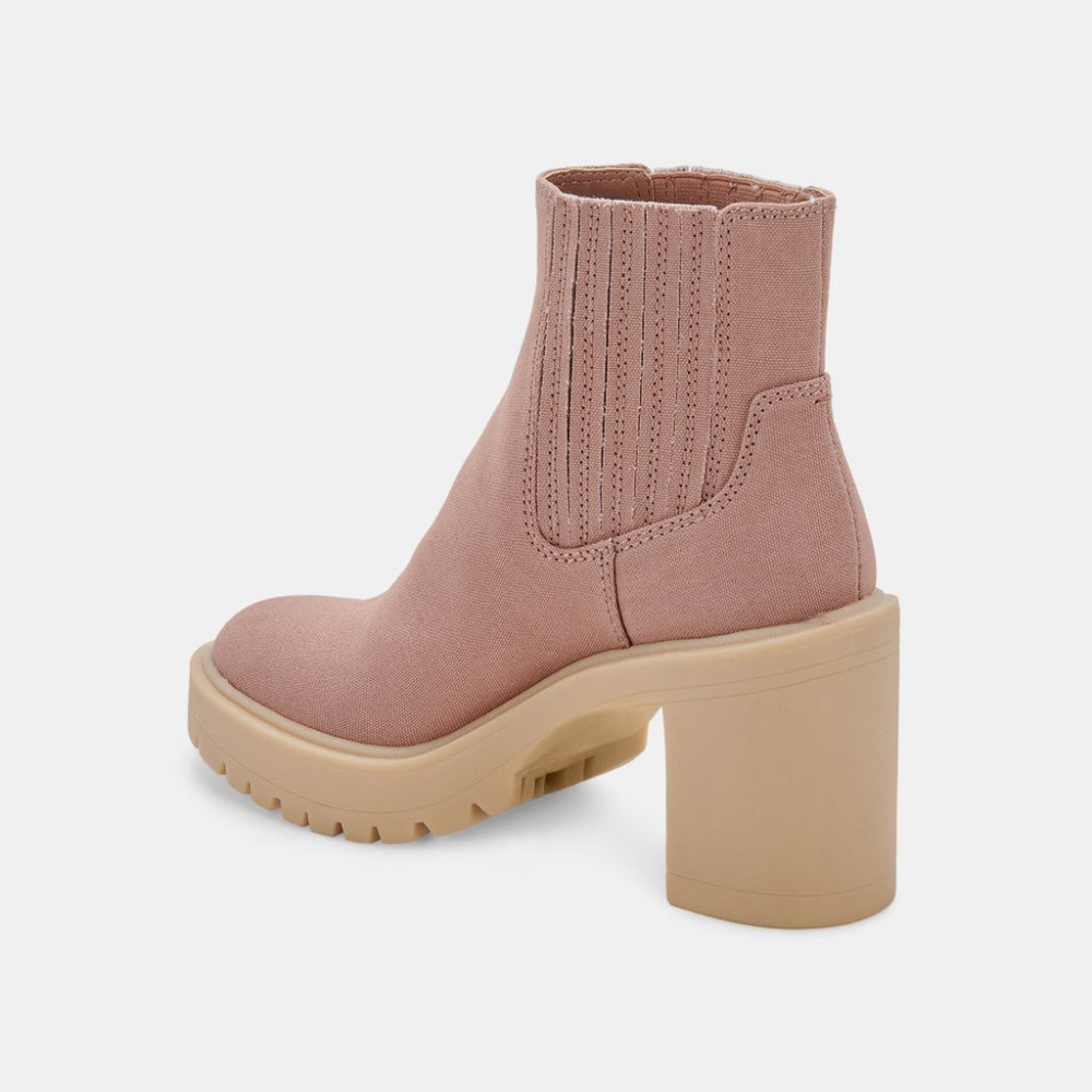 Dolce Vita Caster Booties Cafe Canvas
