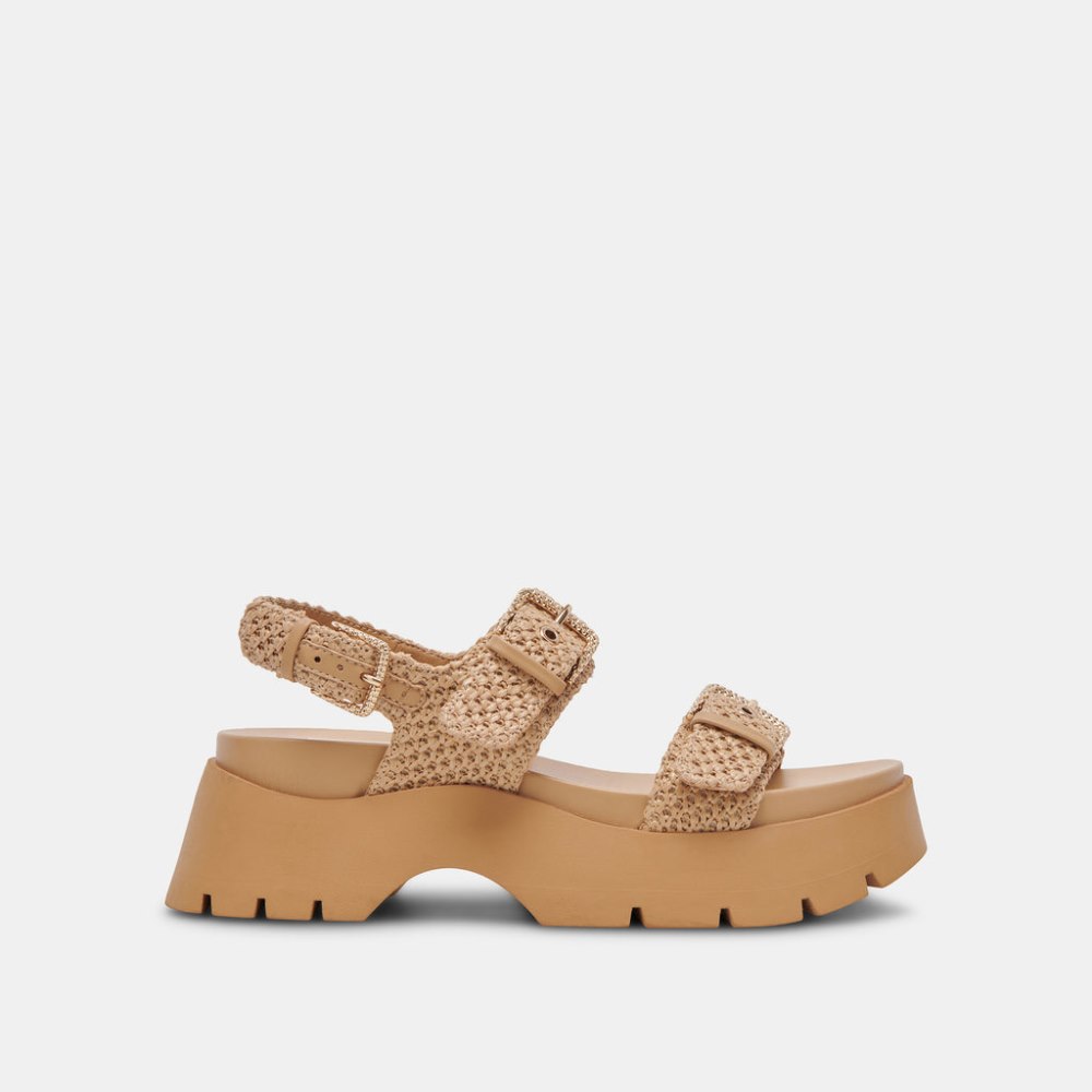 Dolce Vita Palda Sandals Natural Raffia
