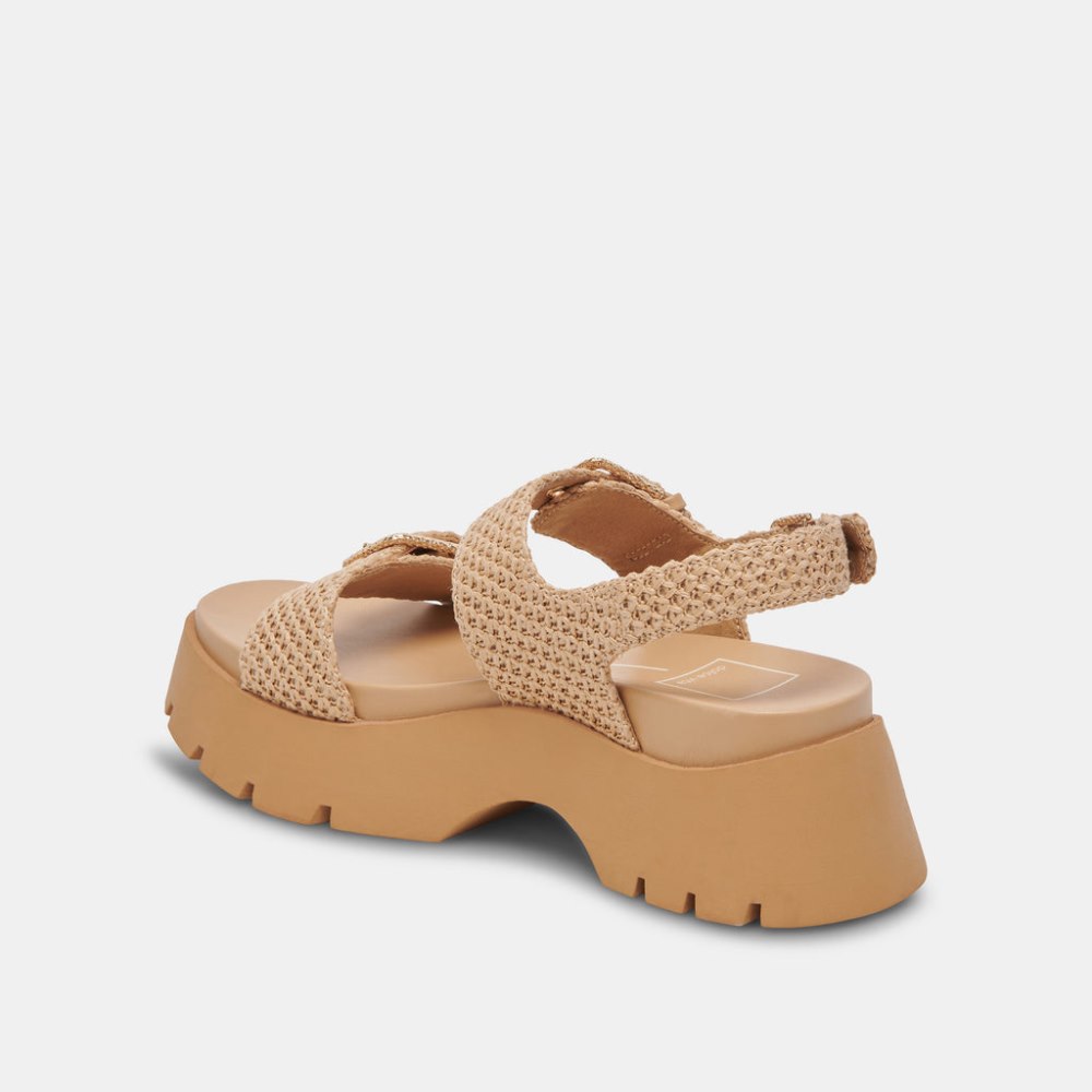 Dolce Vita Palda Sandals Natural Raffia