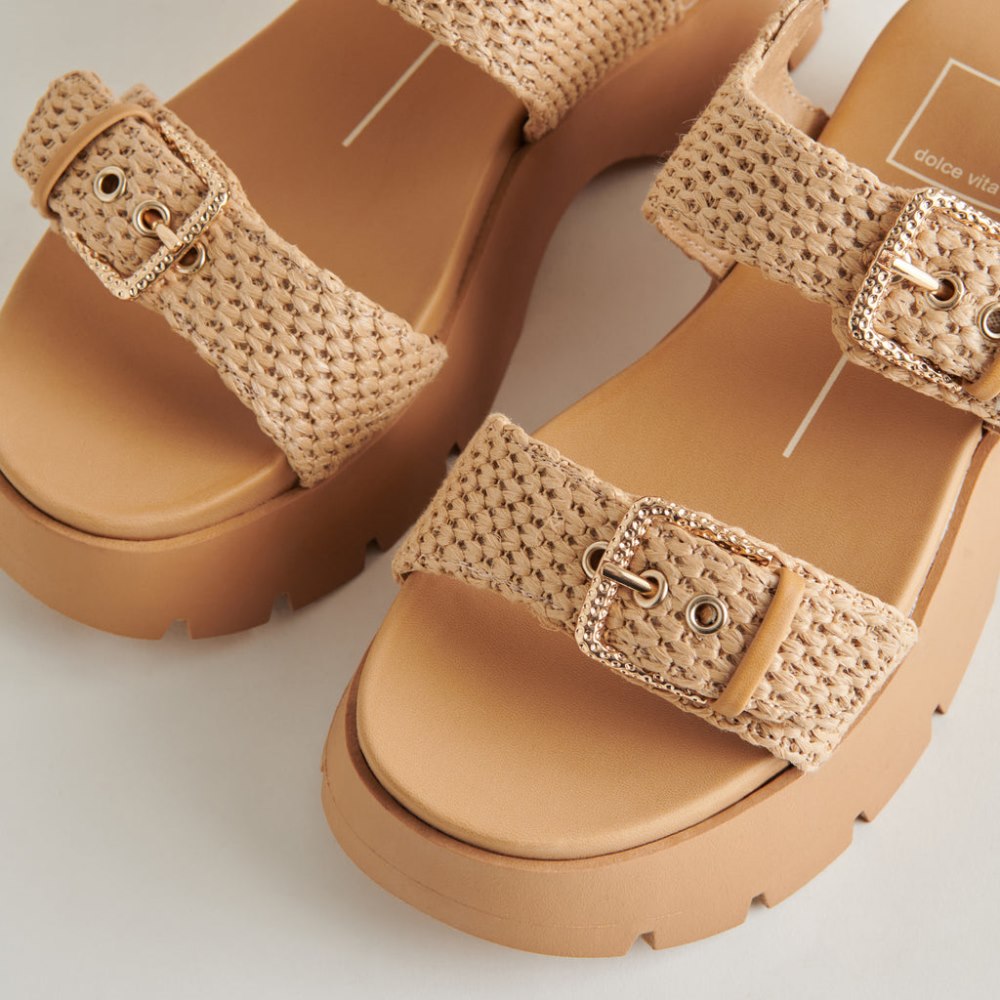 Dolce Vita Palda Sandals Natural Raffia
