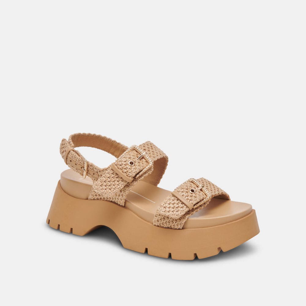 Dolce Vita Palda Sandals Natural Raffia
