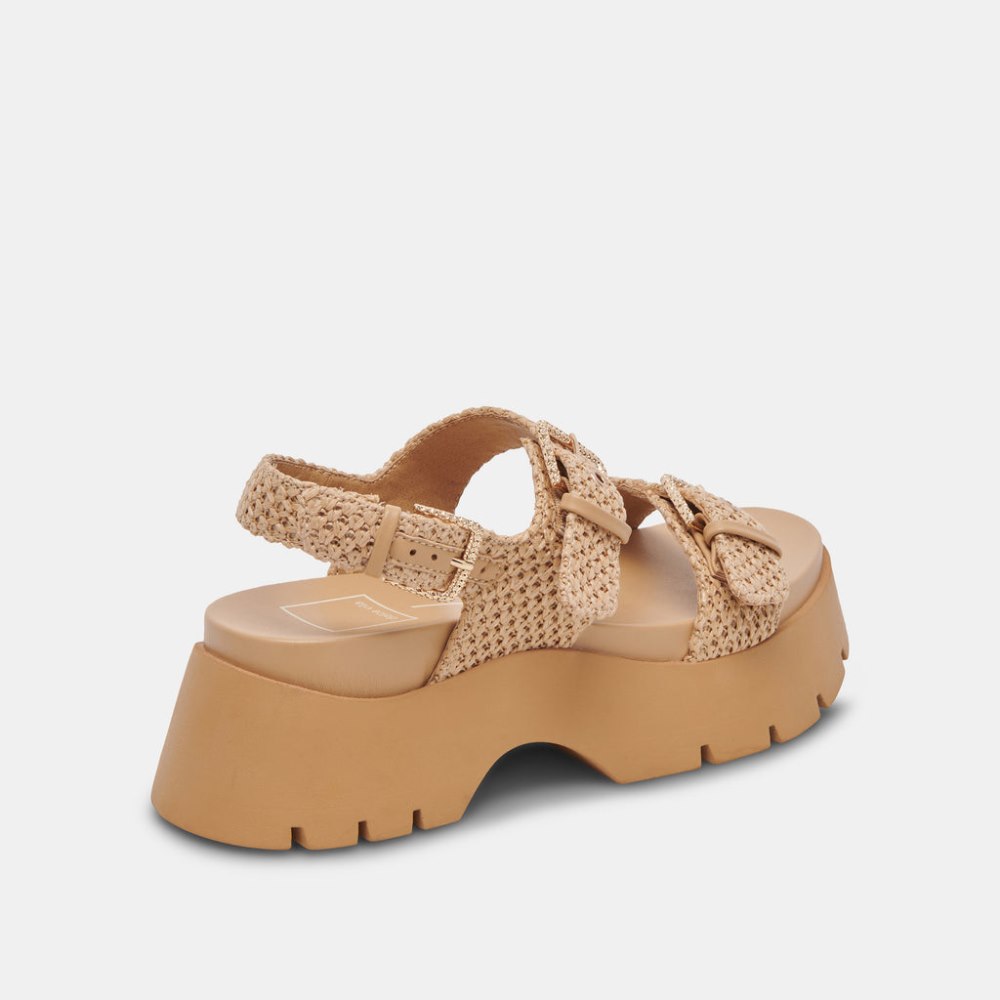 Dolce Vita Palda Sandals Natural Raffia