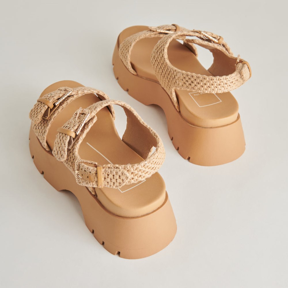 Dolce Vita Palda Sandals Natural Raffia