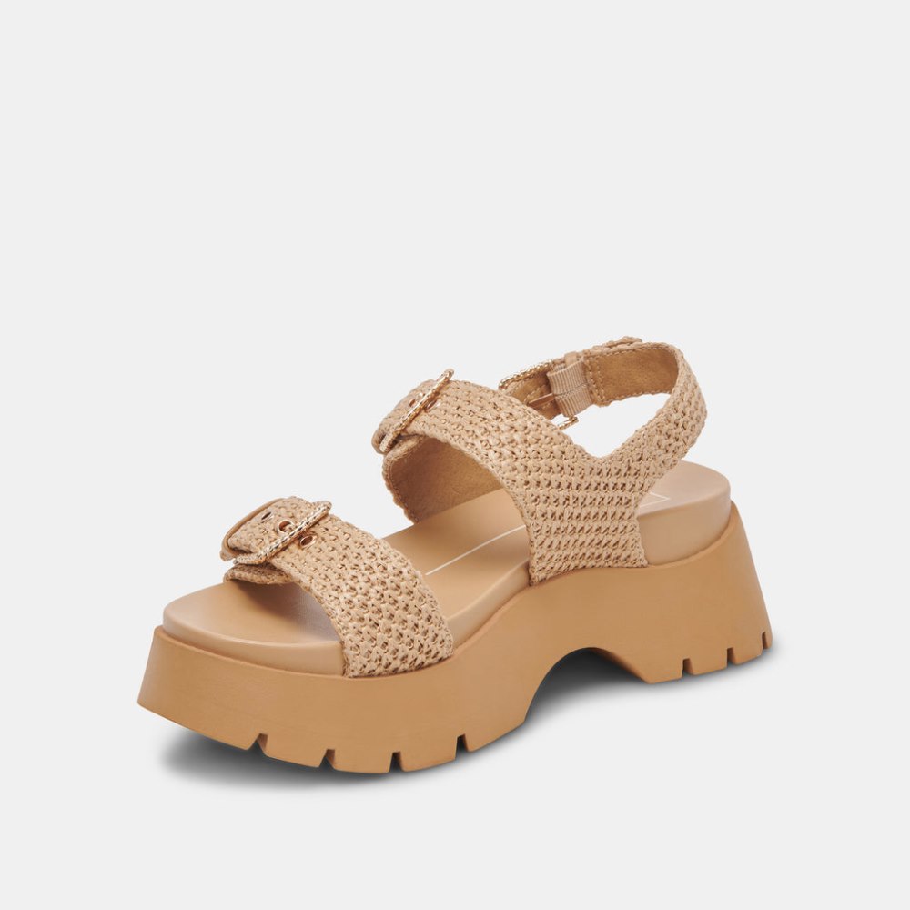 Dolce Vita Palda Sandals Natural Raffia