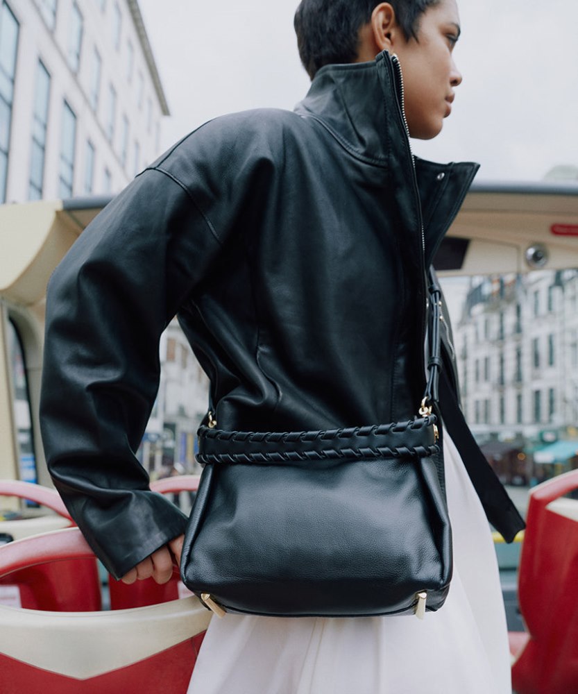 Dolce Vita Aria Crossbody Black Leather