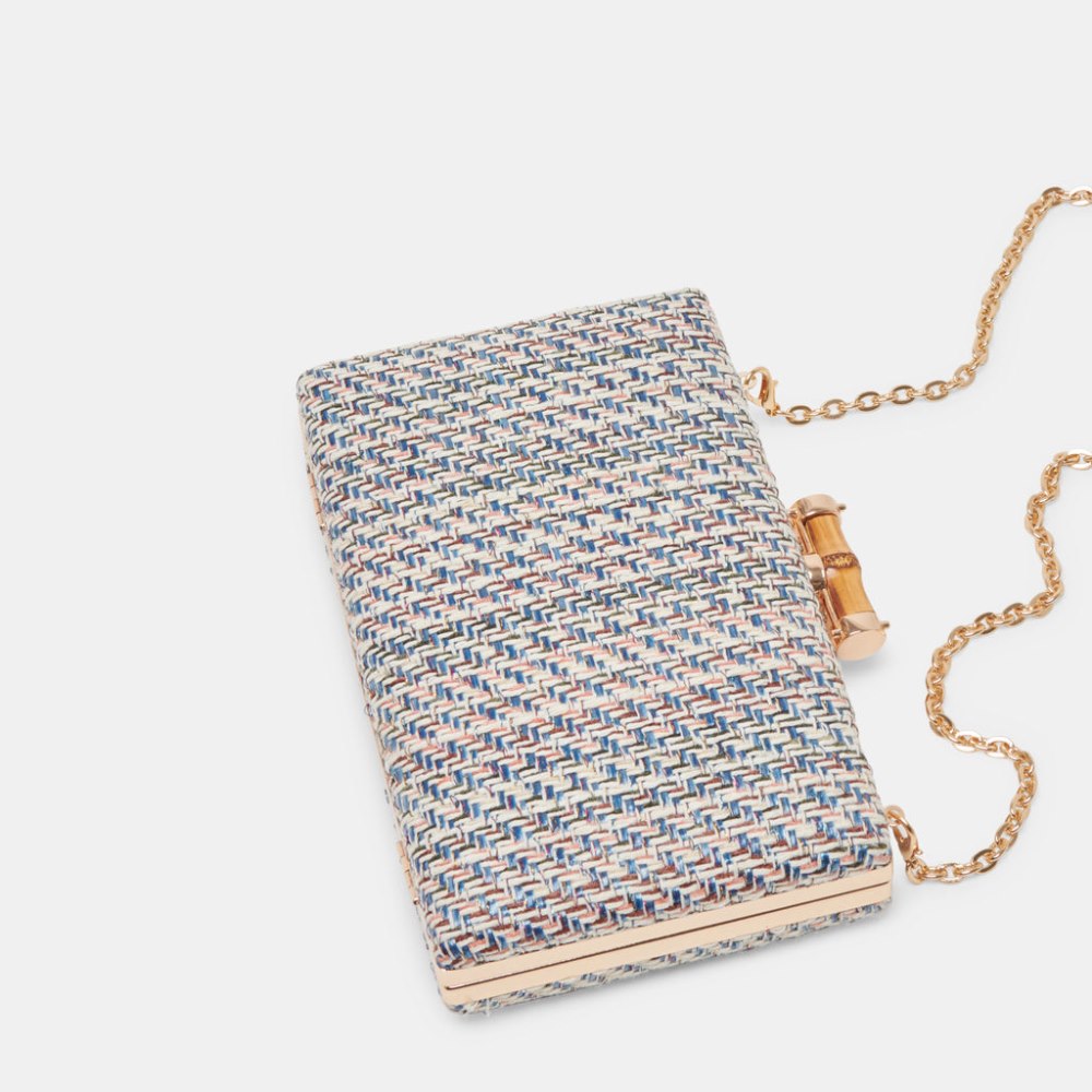 Dolce Vita Greta Clutch Blue Woven